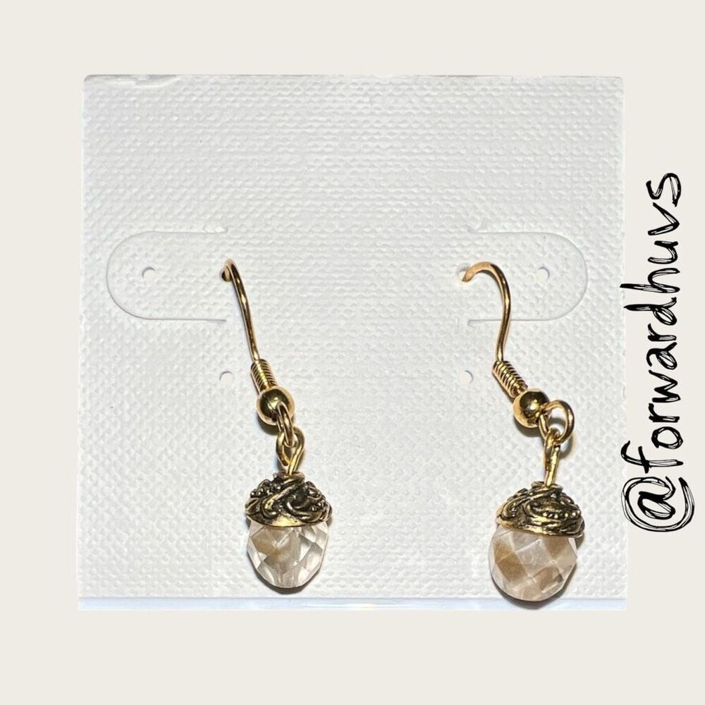 Bundle Sale 3 for $15 | Artisan Earrings – Acorn Style – Faceted Beads
